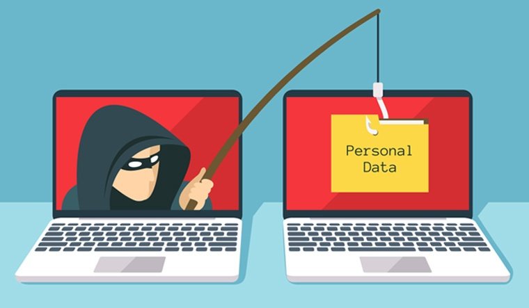 Phishing scam computer digital hacker attack web security fraud online scam steal data shut