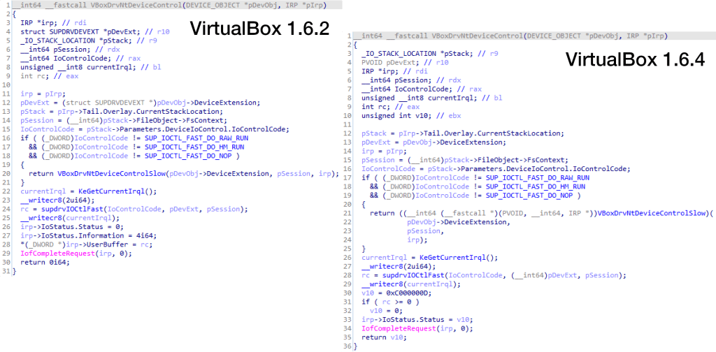 VirtualBox exploited Versions
