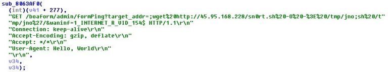 Mirai New Variant Targets IoT Devices For Botnet Strategy - BLARROW - Innovating the Digital Future Code snippet that shows the use of Netlink GPON Router 1.0.11 RCE