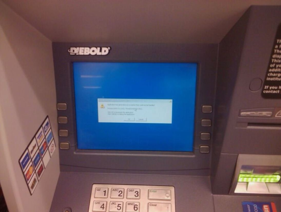Jackpotting Attack: Making ATM Machines Spit All Cash - BLARROW - Innovating the Digital Future Diebold ATM targetted for jackpotting