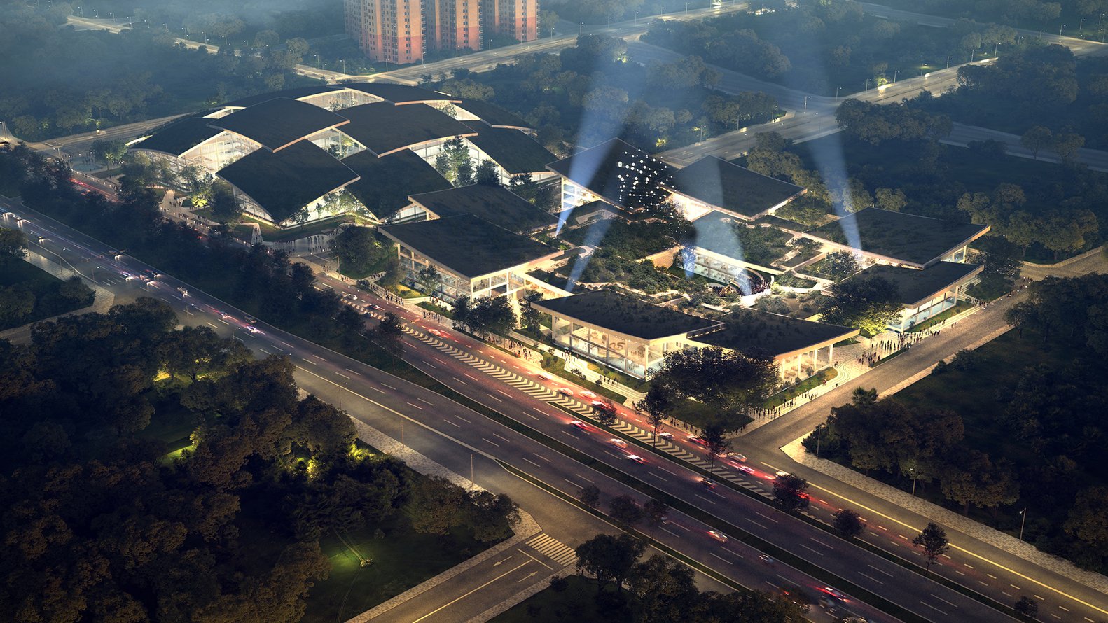 BIG’s AI Run City Campus, China